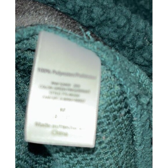 Women Ugly Sweatshirt Time & Tru M (8-10) Green W/ Sequin Fox Christmas Preowned - Picture 7 of 7